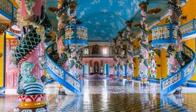 Capture the authentic charm of Cao Dai Holy See’s lush scene